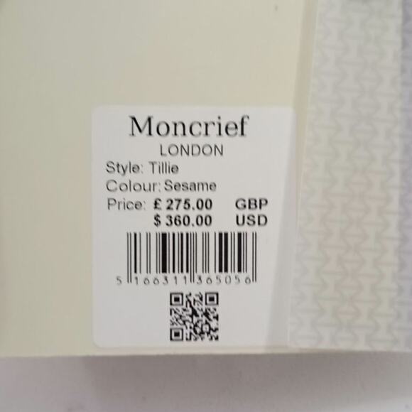 NWT Moncrief London Tillie luxury Italian leather wallet, Sesame. MSRP $360 - Picture 5 of 12